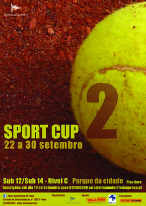 TÉNIS – Este fim de semana Sport Cup 2 para Sub 12 e 14