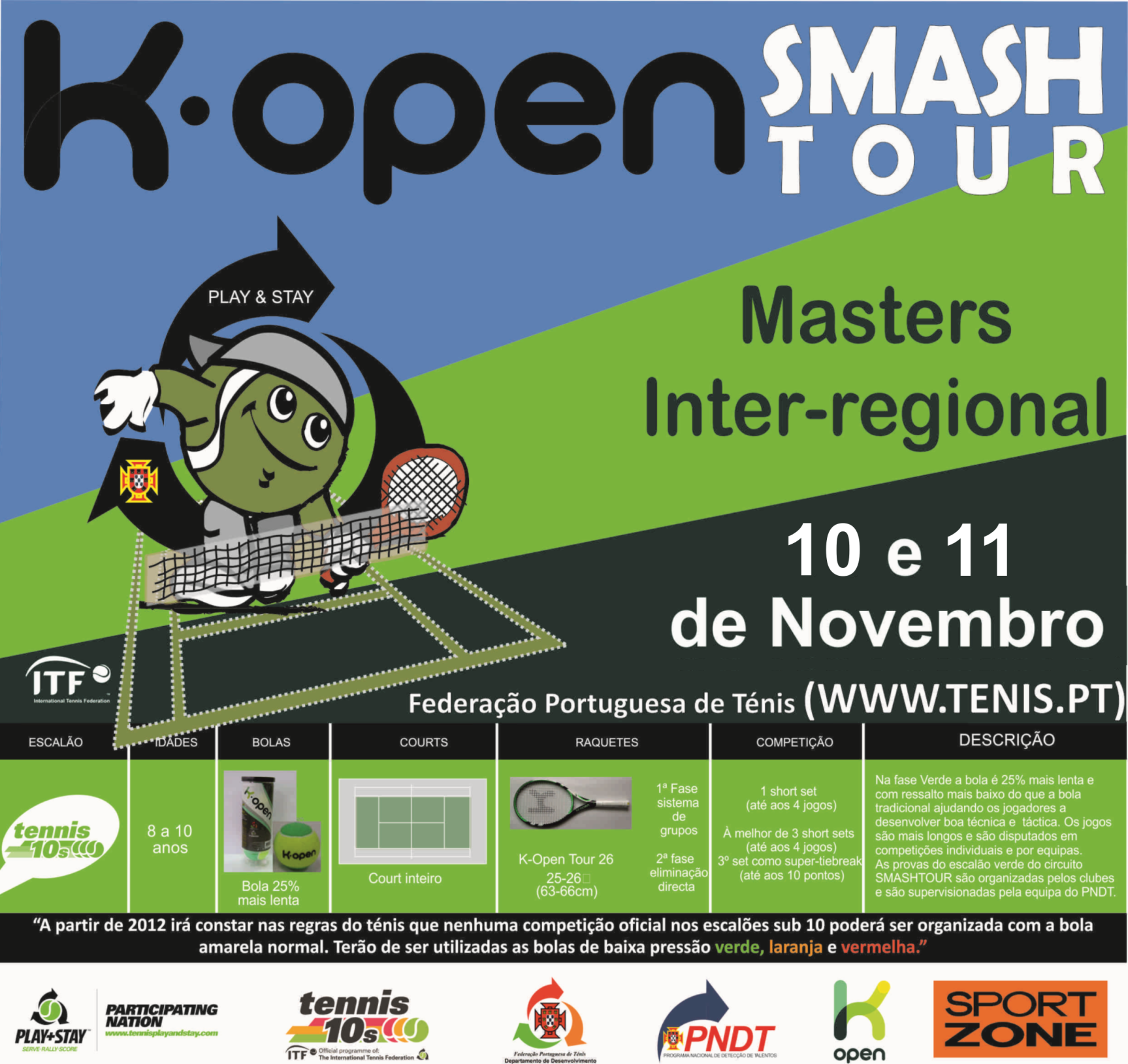 TÉNIS – Seis atletas do Sport no Master-Inter regional 2012