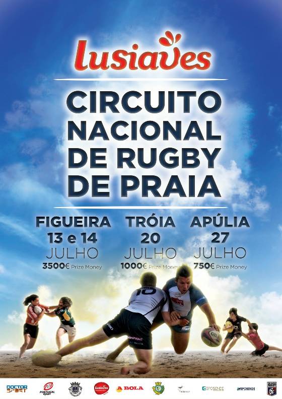 RUGBY – Sport 2º classificado na 1ª etapa do Circuito Nacional de Rugby de Praia