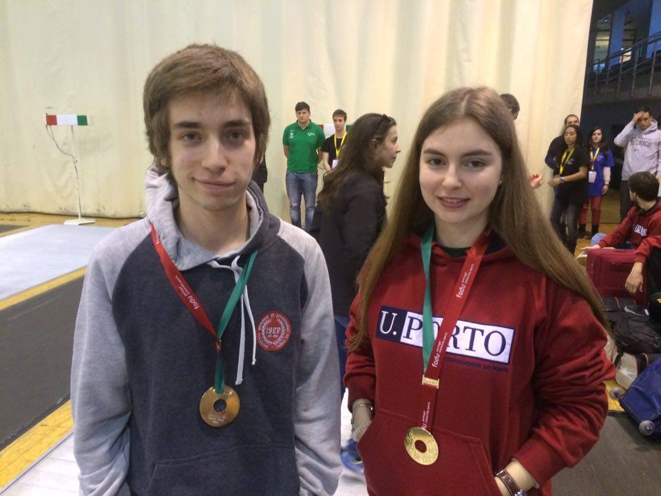 ESGRIMA – Sofia Gouveia e João Paulo Lopes campeões nacionais universitários (florete)