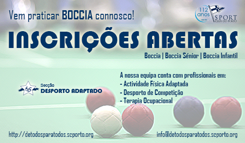 DESPORTO ADAPTADO – Boccia