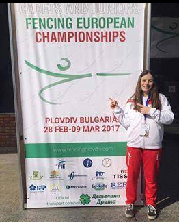 ESGRIMA – Marta Caride obteve o 28º lugar nos Campeonatos da Europa de Cadetes